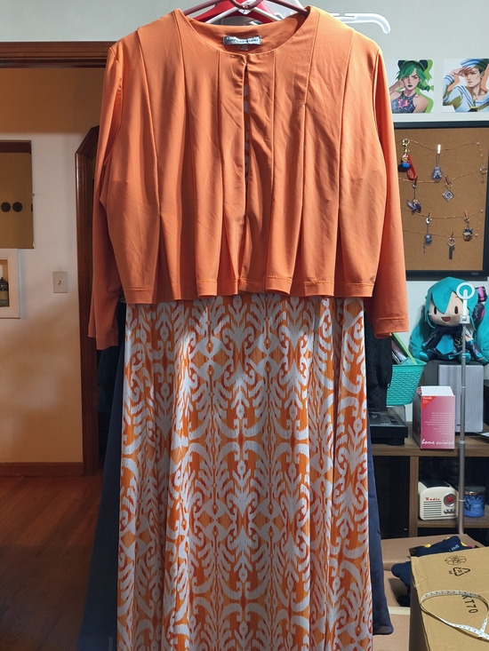 Danny & Nicole Dresses & Skirts - Danny & Nicole Orange Two-Piece Maxi Dress Set